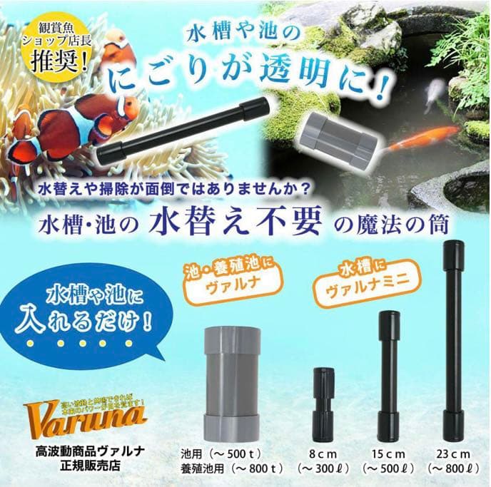 水槽の水が綺麗になります【ヴァルナミニ】有害物質を強力抑制し