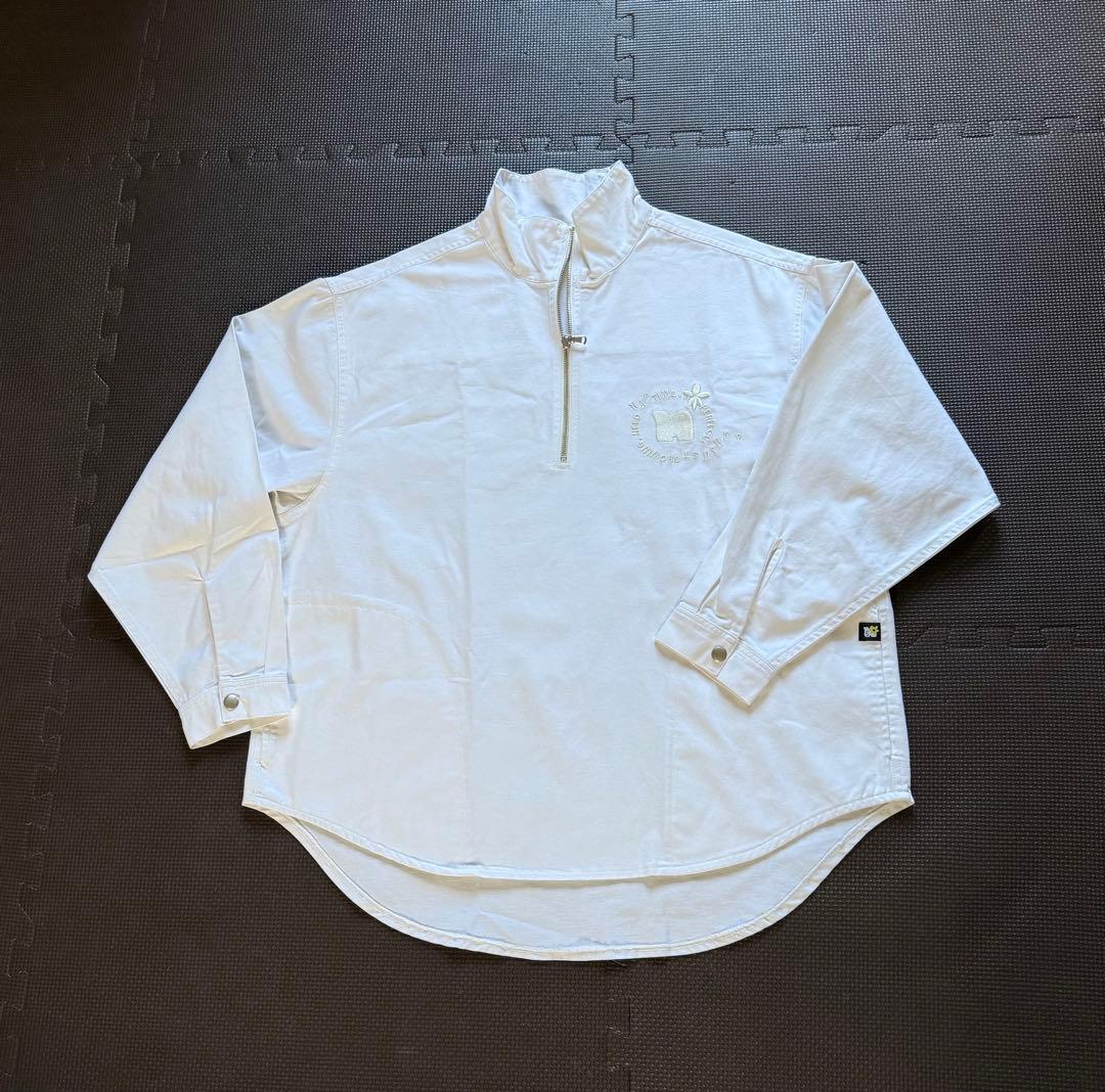 Naptime デニムプルオーバージャケット ホワイト｜Naptime デニムプル