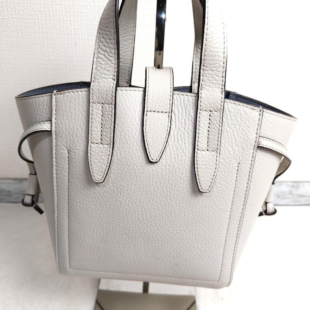 ✨美品✨FURLA　ミニネット　ショルダーバッグ　レザー　アイボリー　2way