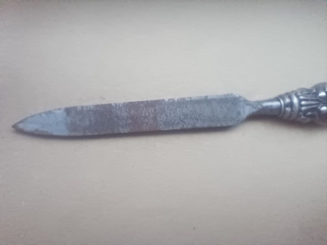 ビクトリア朝 純銀ハンドル ネイルファイル 爪やすり アンティーク