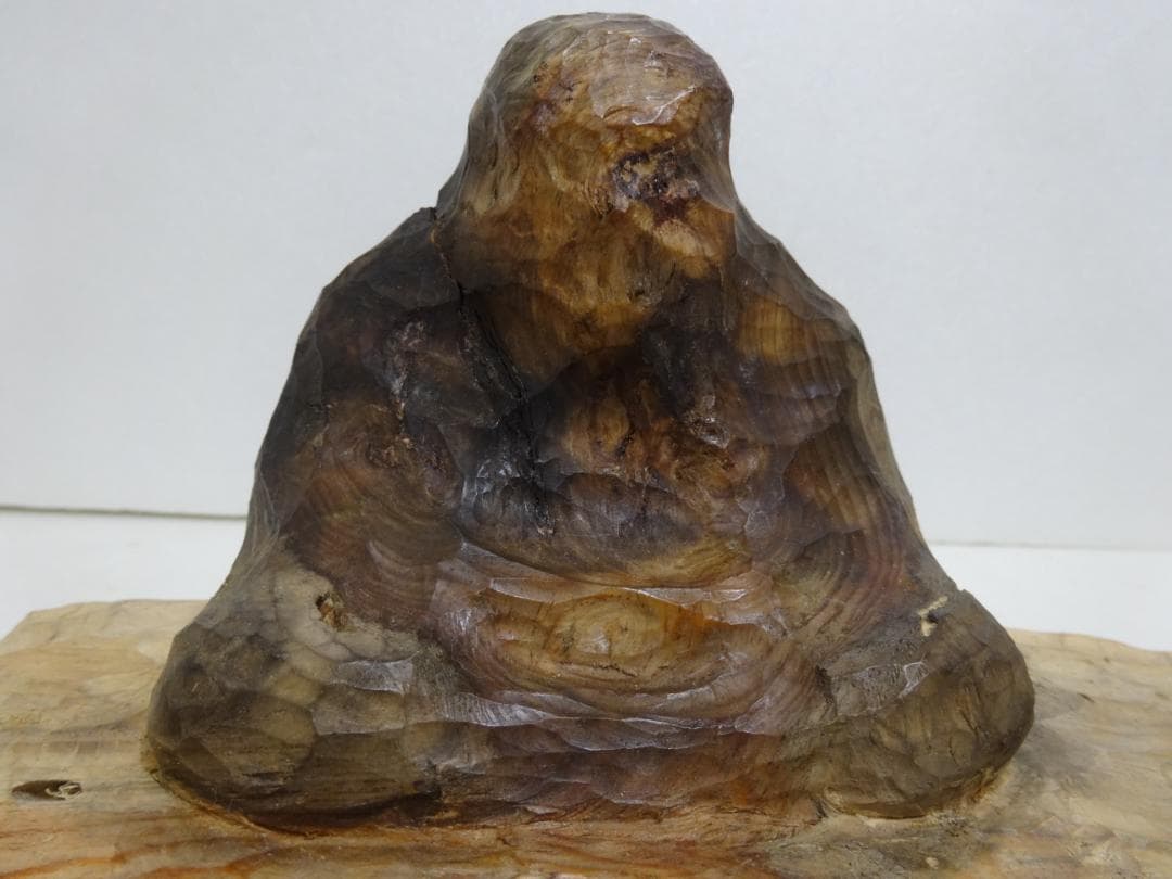 ☆岸野承 座 壬寅 松材 現代アート モダン☆ C99715975 - 彫刻