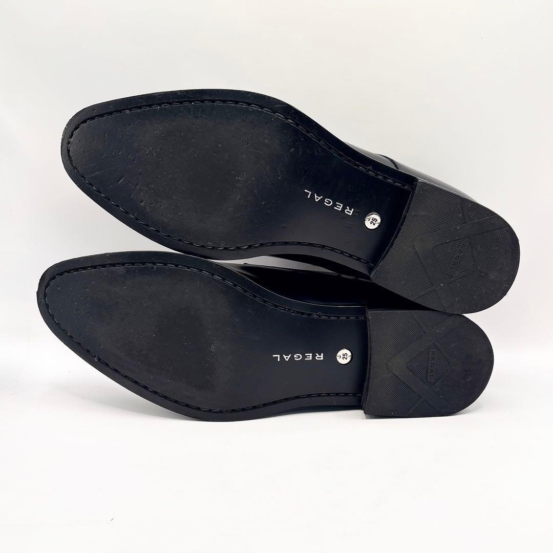 【美品】リーガル　ビジネスシューズ　810R プレーントゥ　ブラック　25