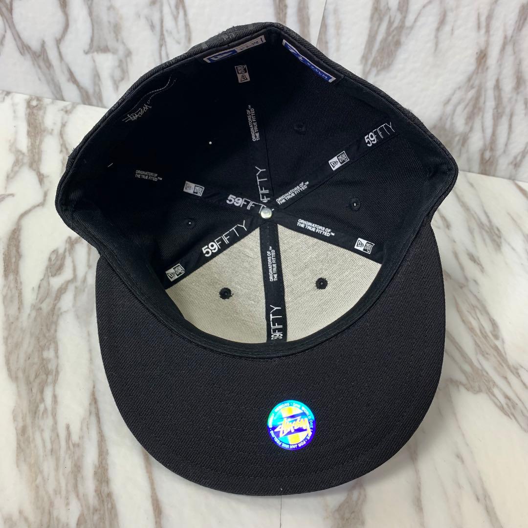 帽子 00s stussy newera 59fifty 59.6cm black