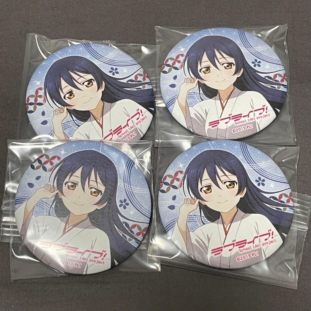 園田海未 ラブライブ μ's 神田明神 納涼祭り 和紙缶バッジ - メルカリ