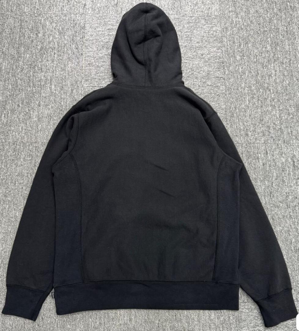 Supreme ブラック パーカー S刺繍