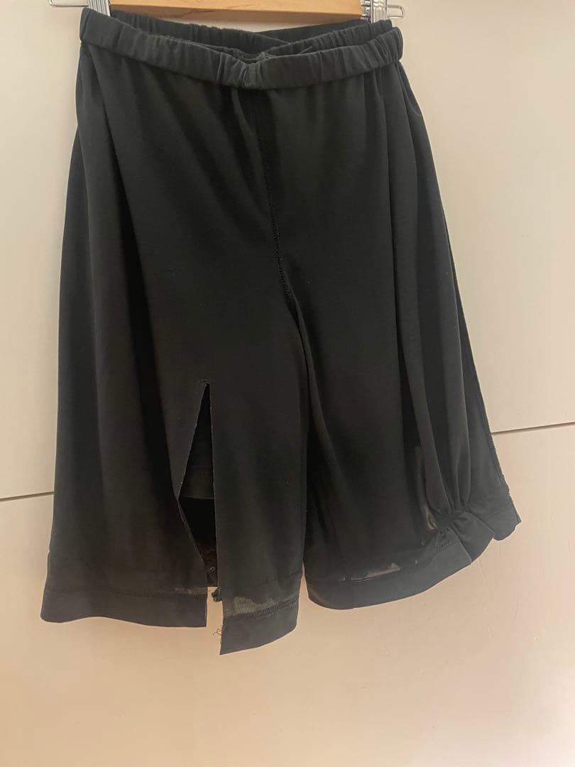 コムデギャルソン●ウールレースパンツ●ブラックパンツ