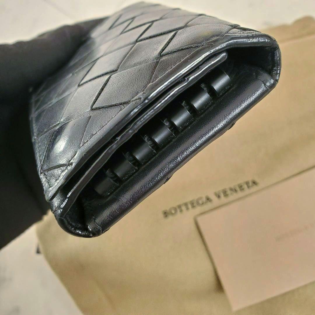 Bottega Veneta ボッテガ キーケース 黒 ブラック イントレ 6