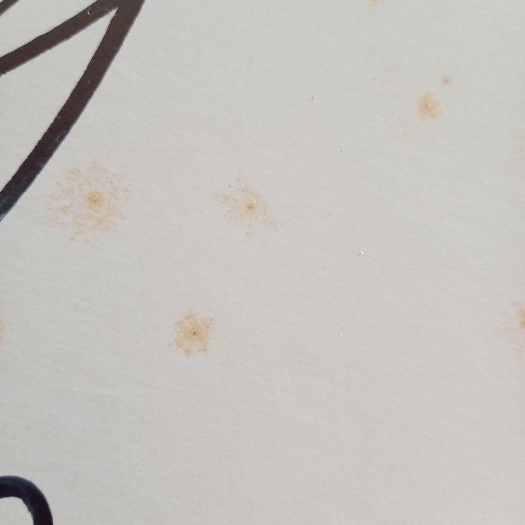 セル。斉藤由貴 サイン色紙。卒業。全体的にカビが着いているかもしれ