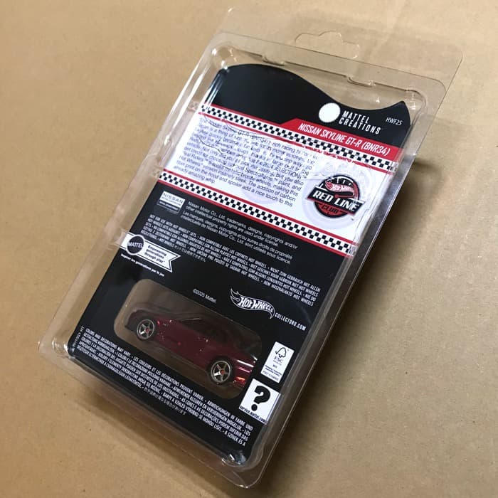 ホットウィール「ニッサン スカイライン GT-R BNR34」RLC