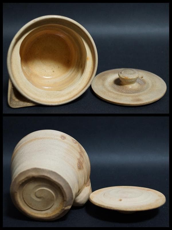 萩焼 小ぶり宝瓶/湯冷まし/煎茶碗(五客) 造形 煎茶道具☆★時代物★