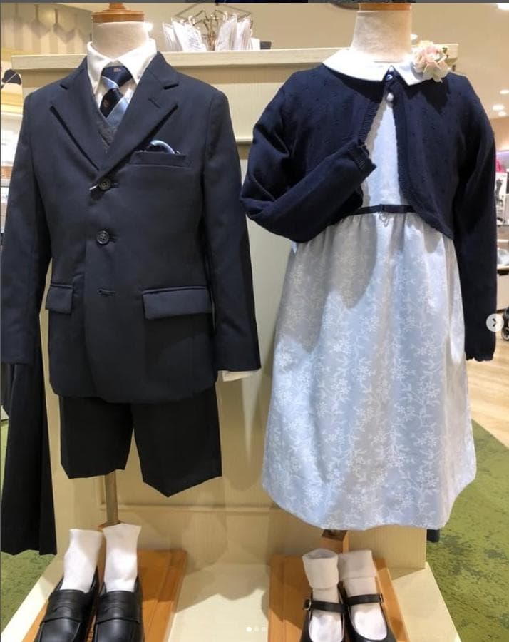 ドレッサージュ☆男児ネクタイ、ポケットチーフ 絹 日本製 ドレッサー