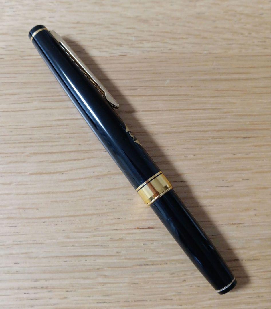 希少 プラチナ万年筆 両面ニブ 特殊ニブ ショート 黒 中字 PLATINUM