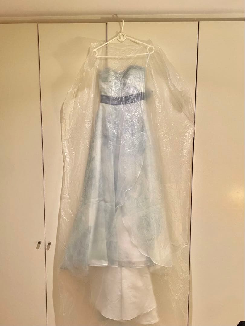 お値下げ中　カラードレス 水色 Aライン 3WAY クリーニング済