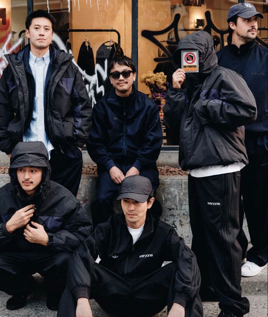 adidas everyone ジップアップジャケット ネイビー M