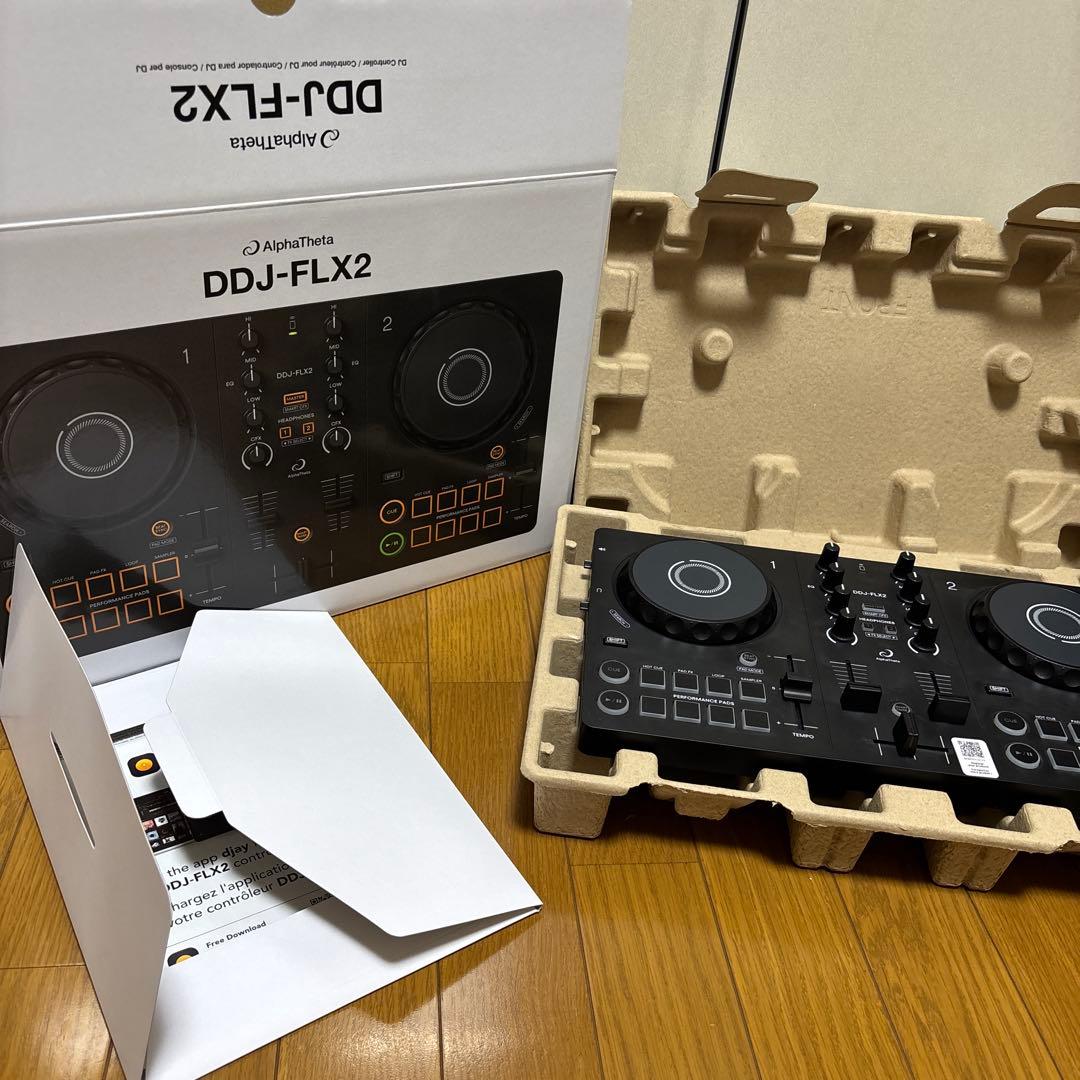 DDJ FLX-2 DJコントローラー 】 箱・説明書・TypeCケーブル付き DDJ