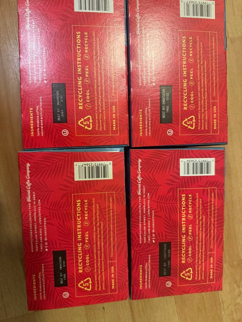 ライオンコーヒー キューリグKカップ 4種セット 48個バニラヘーゼル