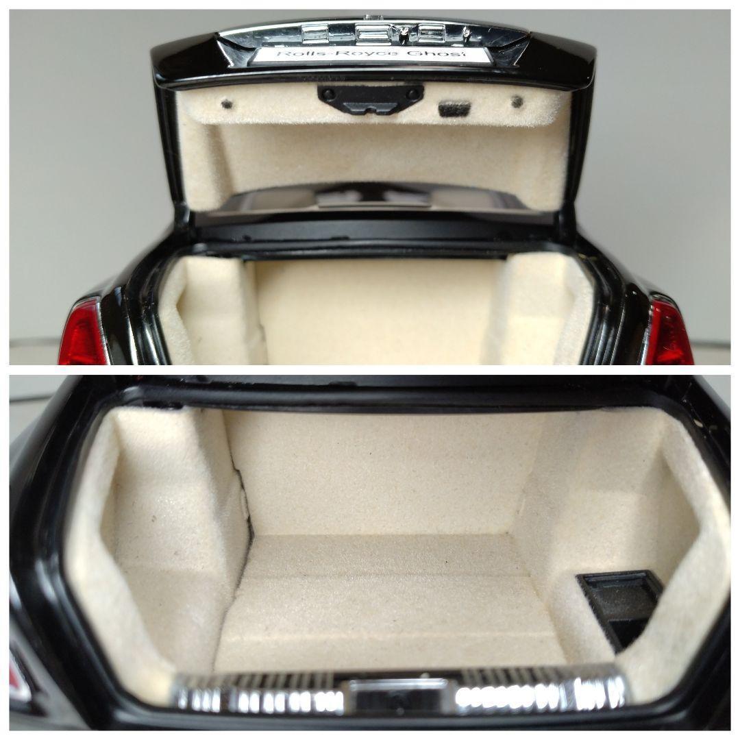 235　京商　1/18　ロールスロイス　ゴースト　黒/シルバー