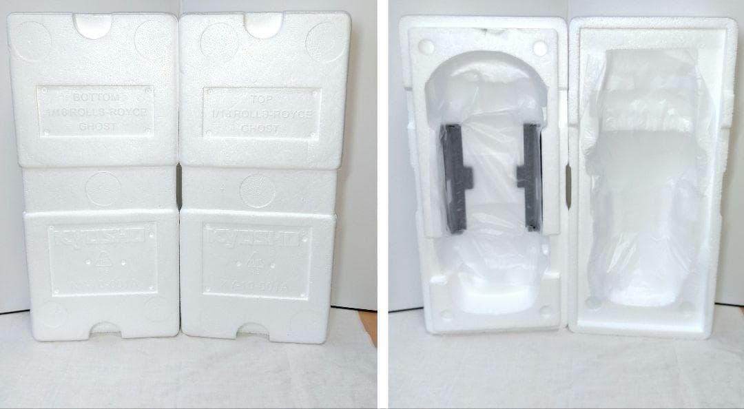 235　京商　1/18　ロールスロイス　ゴースト　黒/シルバー