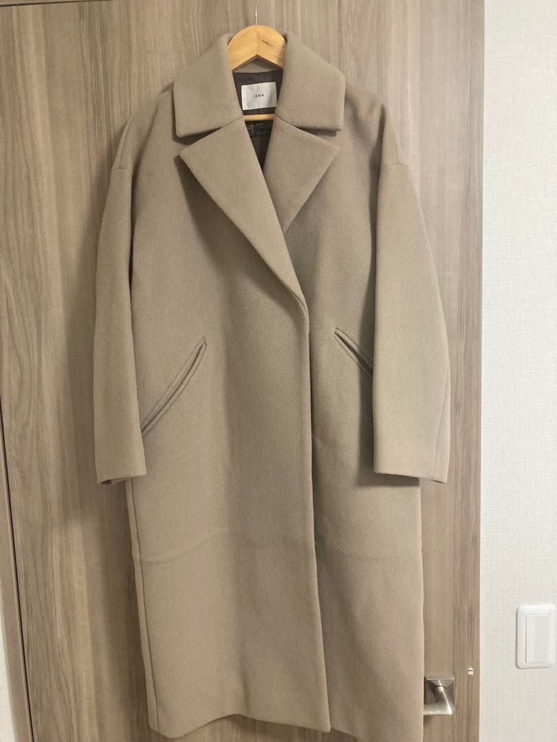 ライトモッサチェスターコート ロング ピンク ラベンダー ジル