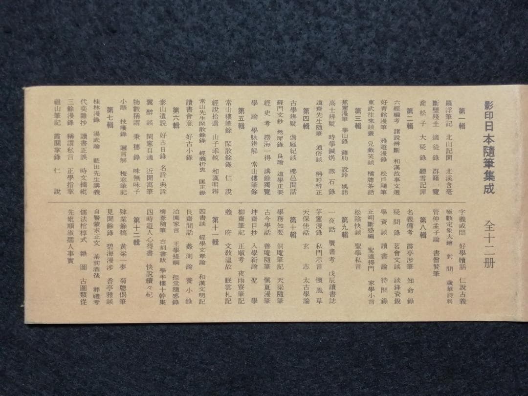 大特価】影印 日本随筆集成 第一輯～第十二輯（計12冊）