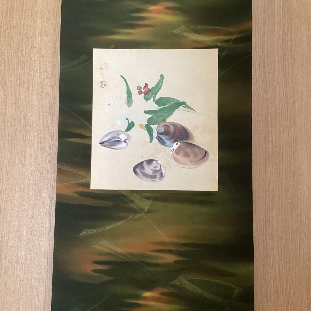 コスメを彩色に使用した日本画①