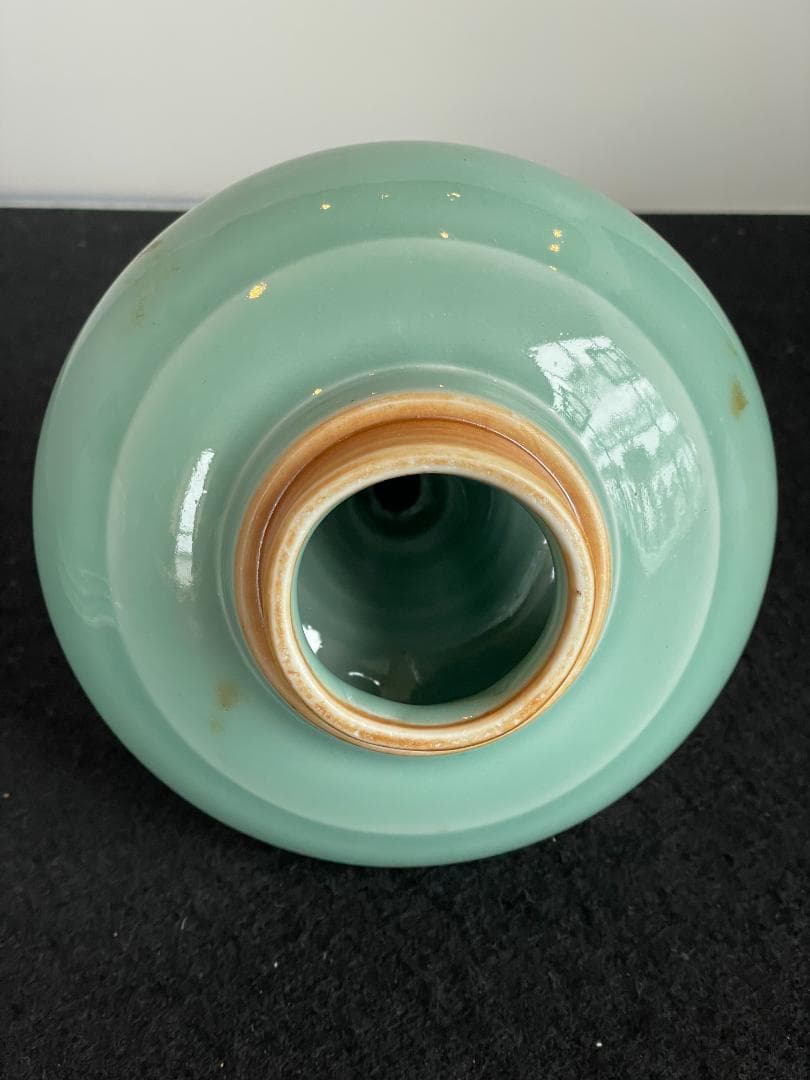 骨董 三代 真葛香山 青磁 香炉 多賓塔 茶道具 香道具 桐箱付 横浜 真葛窯