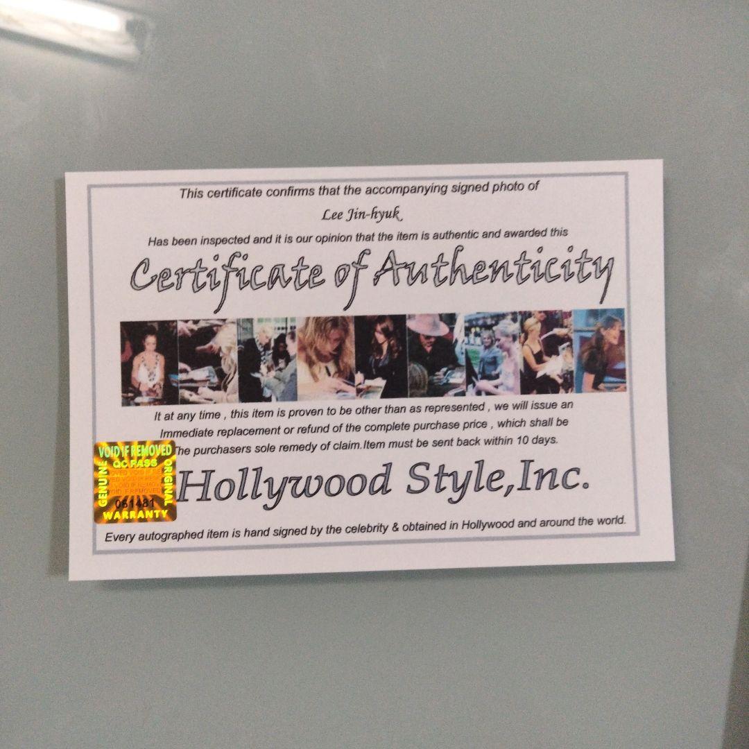 イ・ジニョク直筆サイン入り超 大型写真… Lee Jin Hyuk