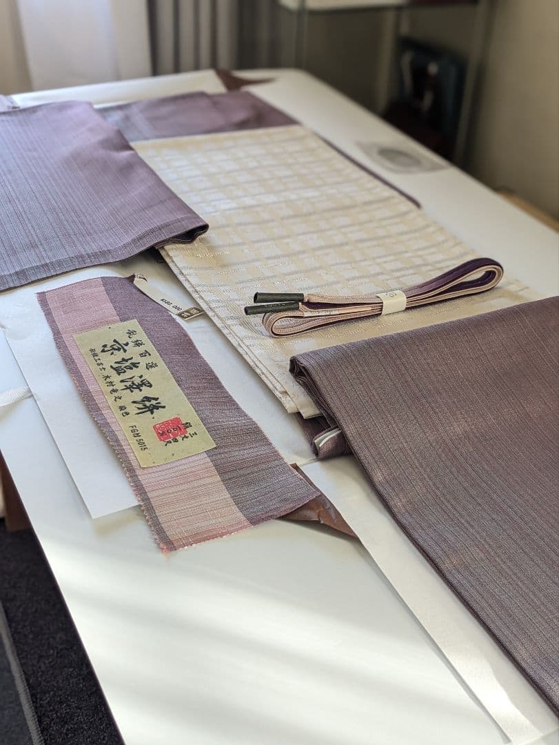 正絹単衣伝統工芸士塩沢高級紬 塩沢紬 藍の単衣 |