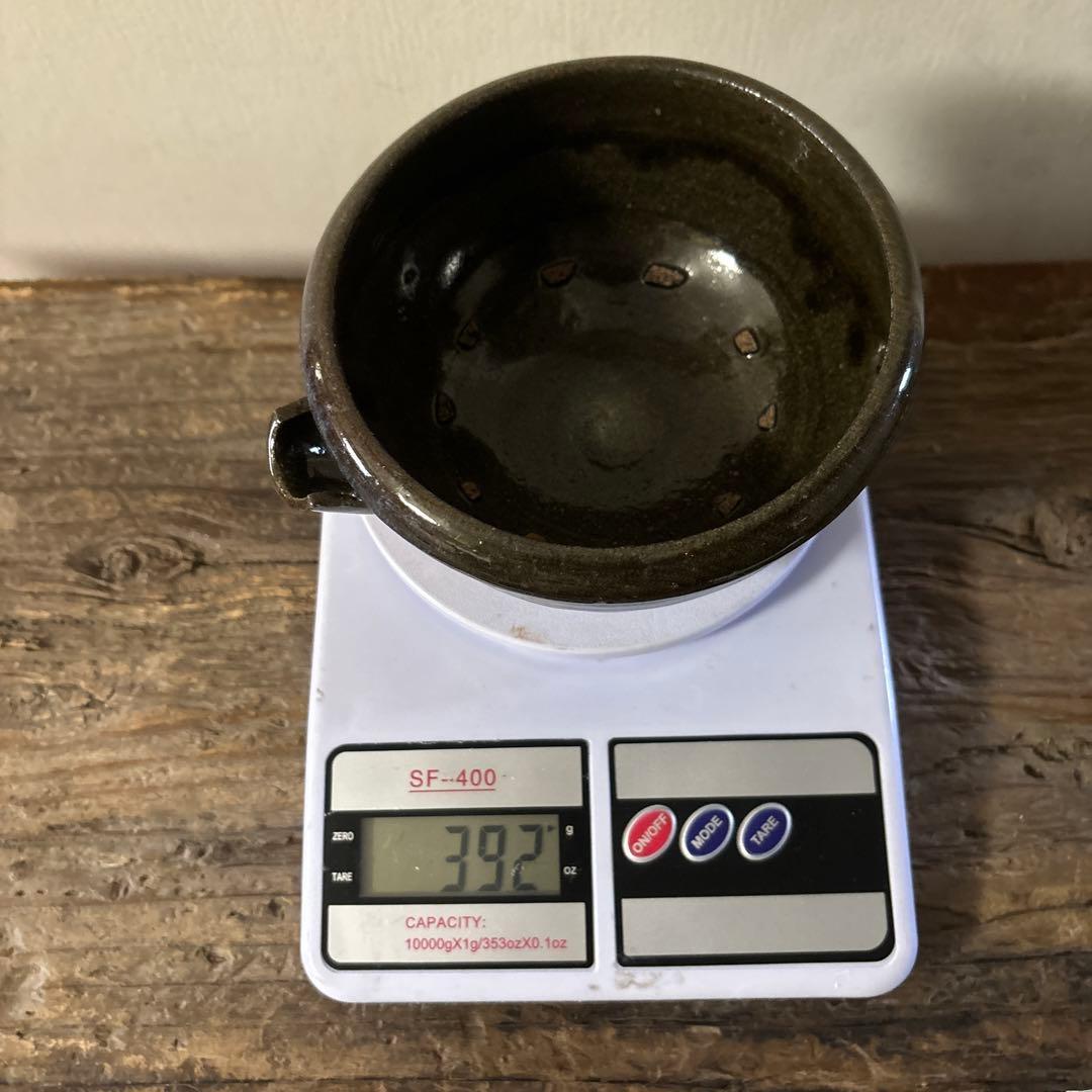 古い平清水片口 酒器 アンティーク 骨董 黒釉 古美術 白洲正子 検:李朝