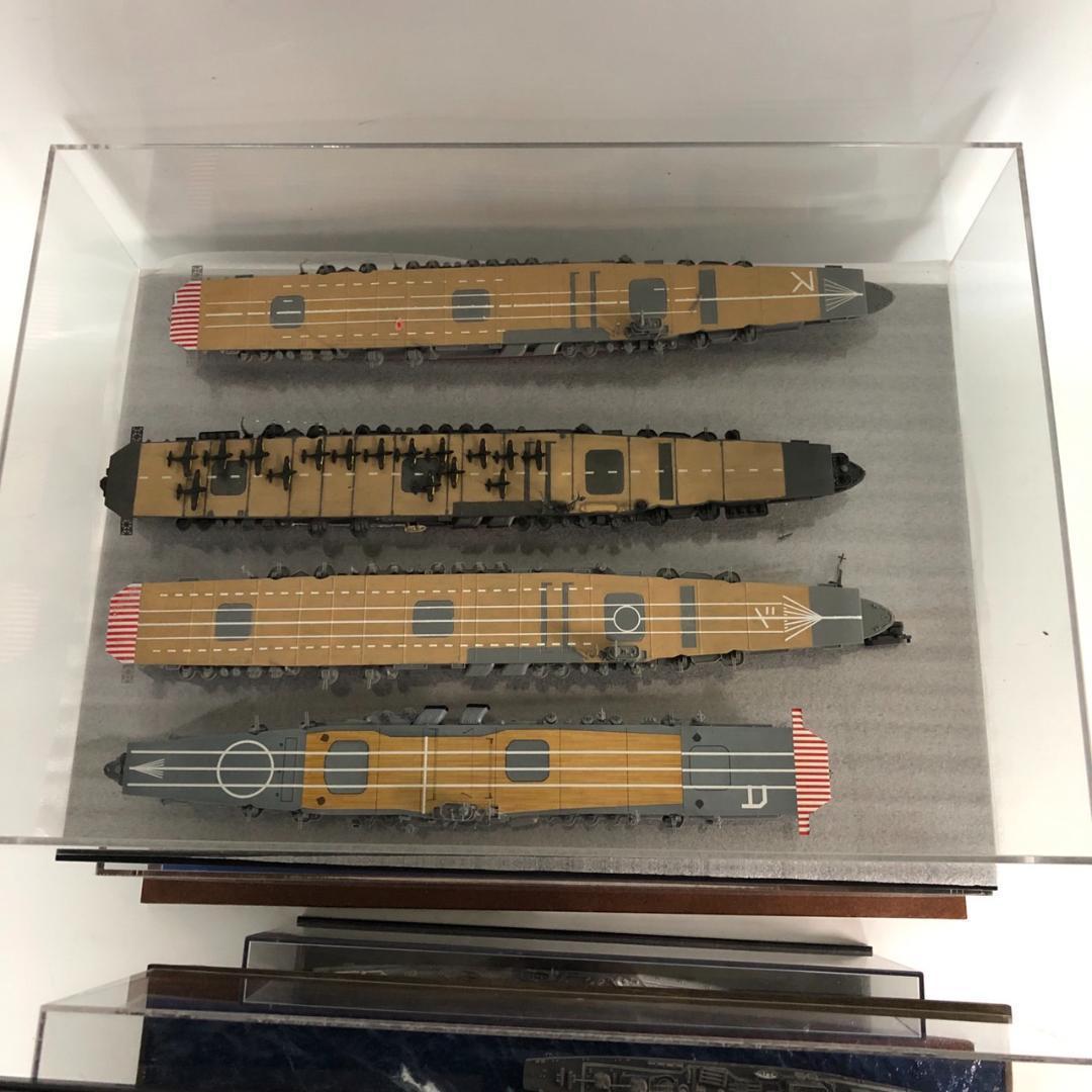 艦船模型セット 空母 軍艦 潜水艦 ケース付 ミリタリー艦船模型 精密完成品