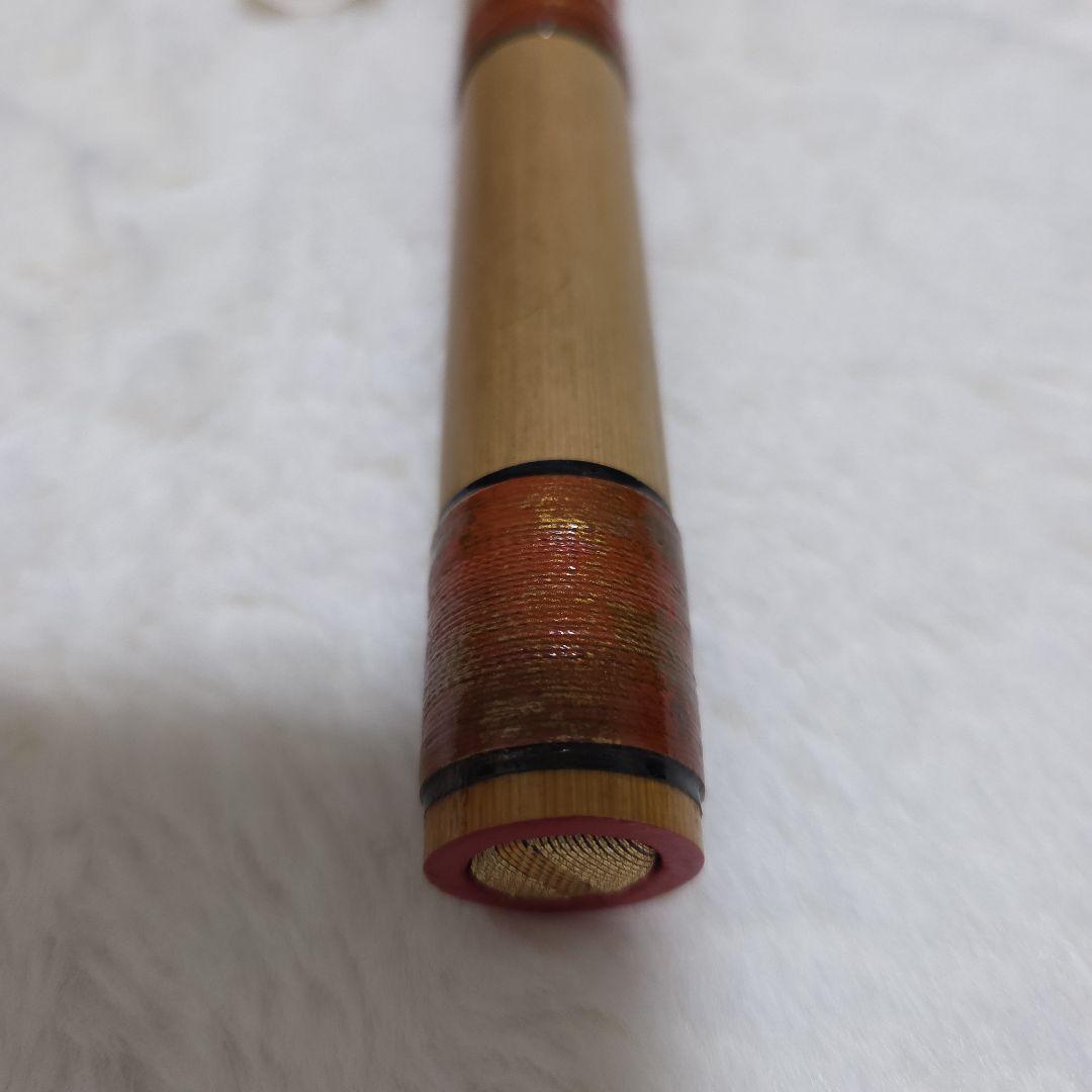 石見神楽を奏でる篠笛 父の手作り 竹製 篠笛 6穴 ナチュラルカラー 和