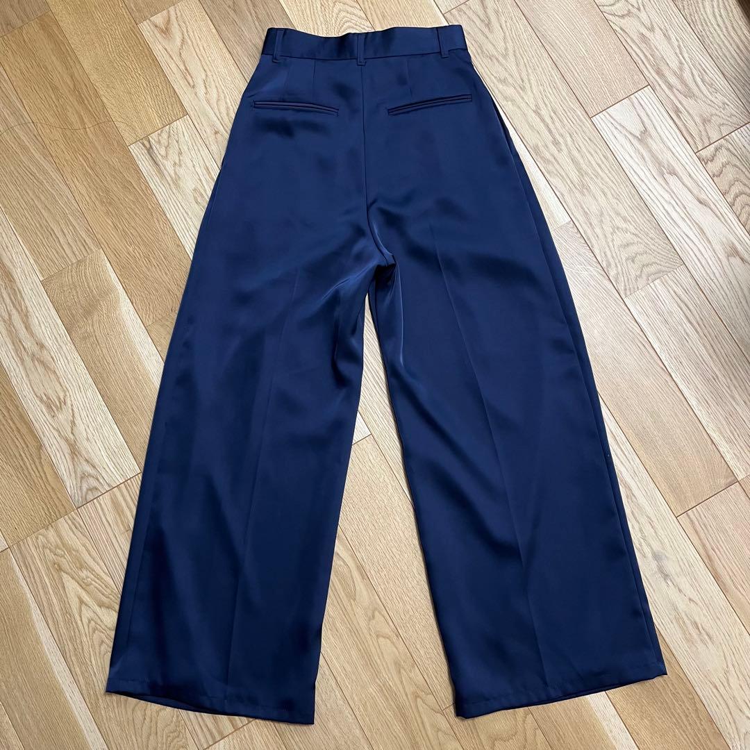 ヨーガンレール バルーンパンツ 伸縮 総ゴム チャコール 綿100 L