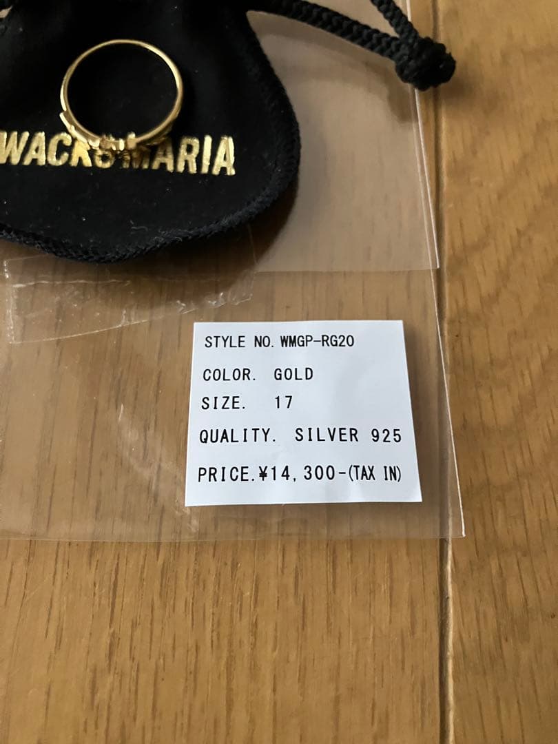 wackomaria 天国東京 RING - SILVER 925 K18GP