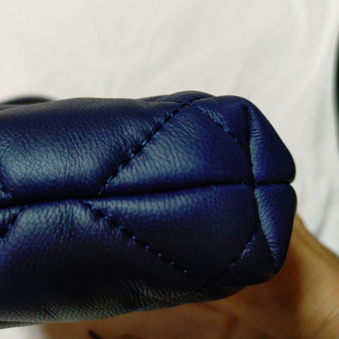 マックスマ−ラPasticcino ネイビー キルティング バッグ