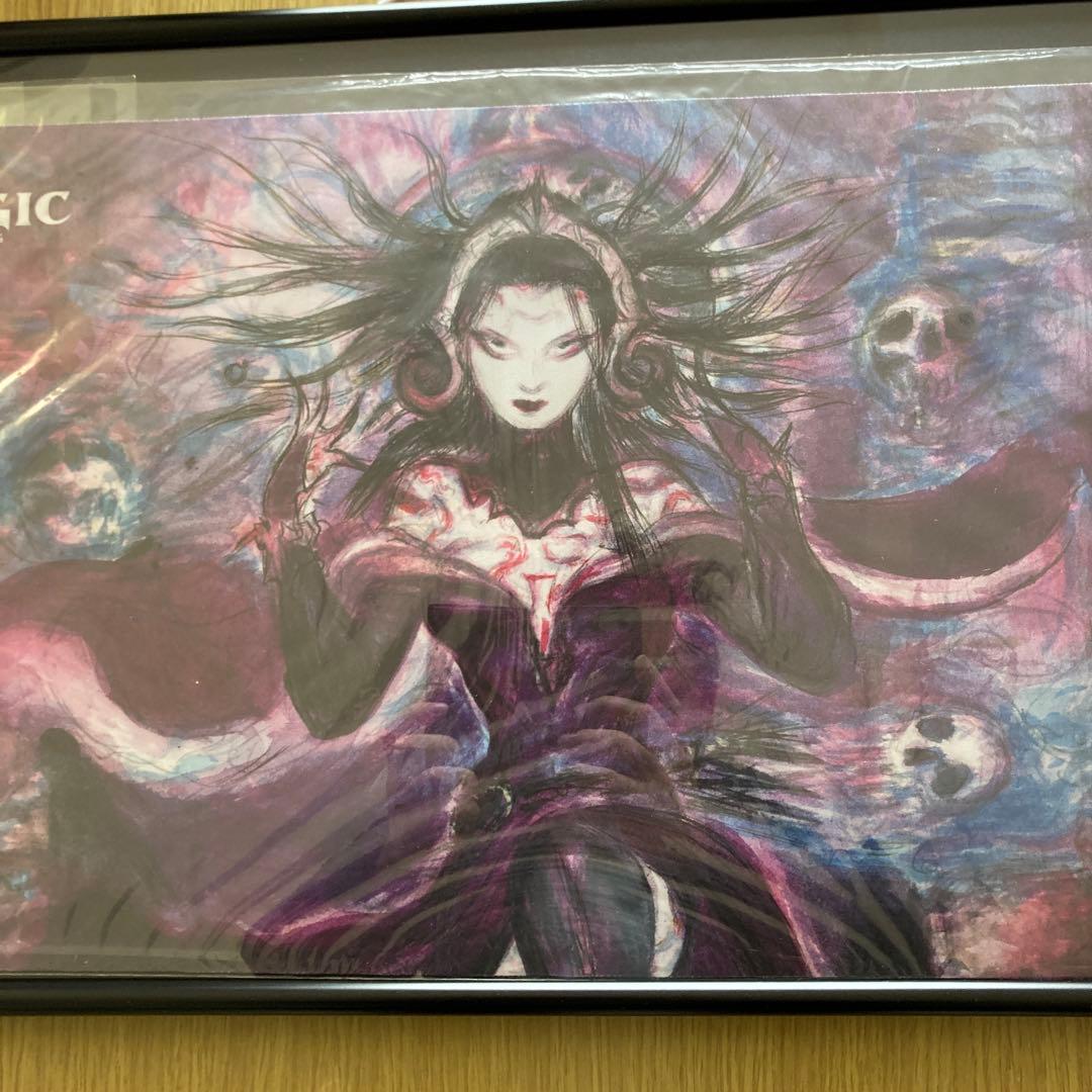 特注額縁付きThe Finals 2019 プレイマット 戦慄衆の将軍、リリアナ