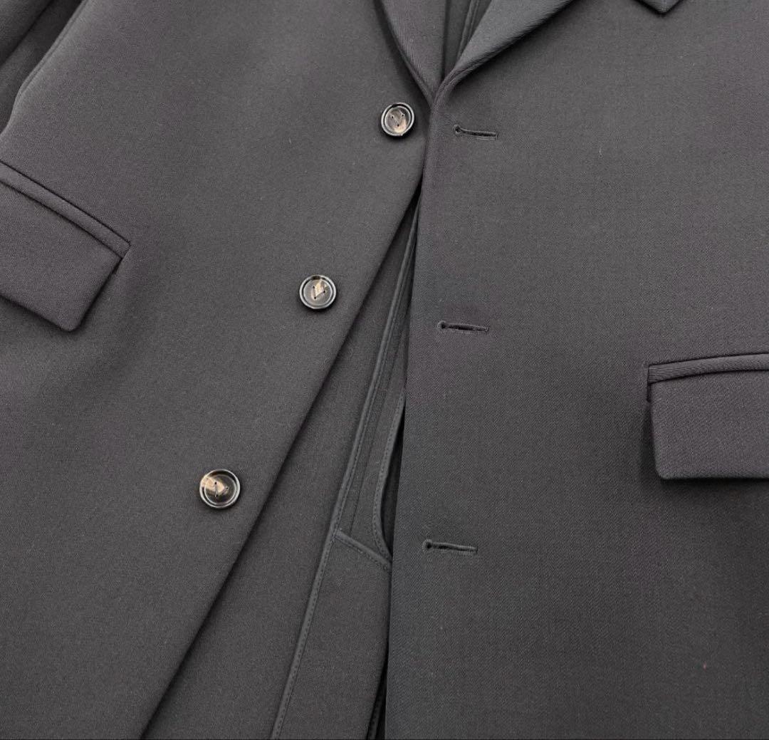 BOTTEGA VENETA ボッテガヴェネタ シングルブレストコート ブラック