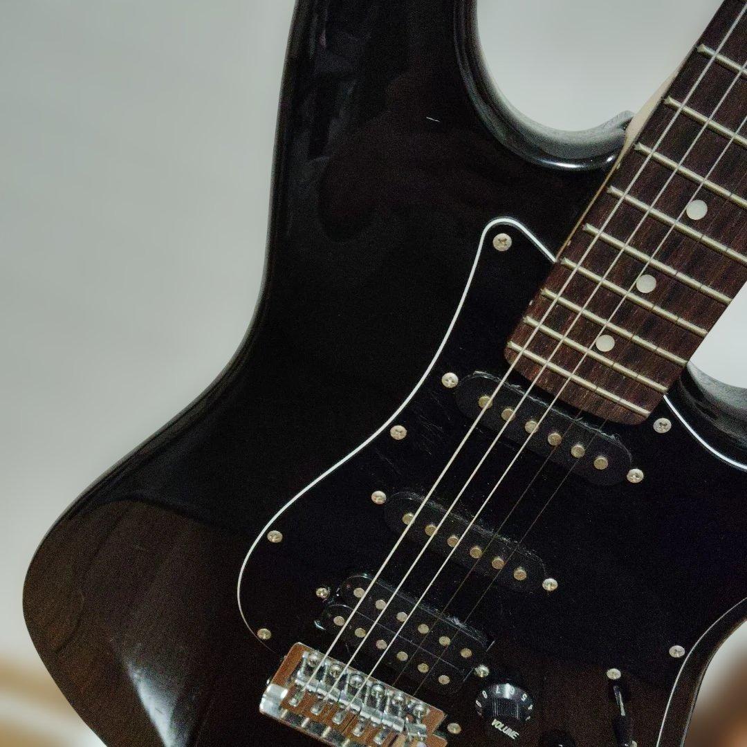 エレキギター ブラック アルダー製