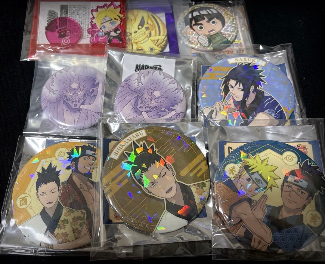 NARUTO ナルト 缶バッジ・ポストカードセット