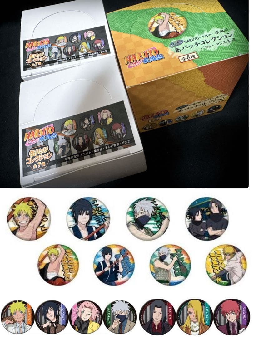 NARUTO ナルト 缶バッジ・ポストカードセット
