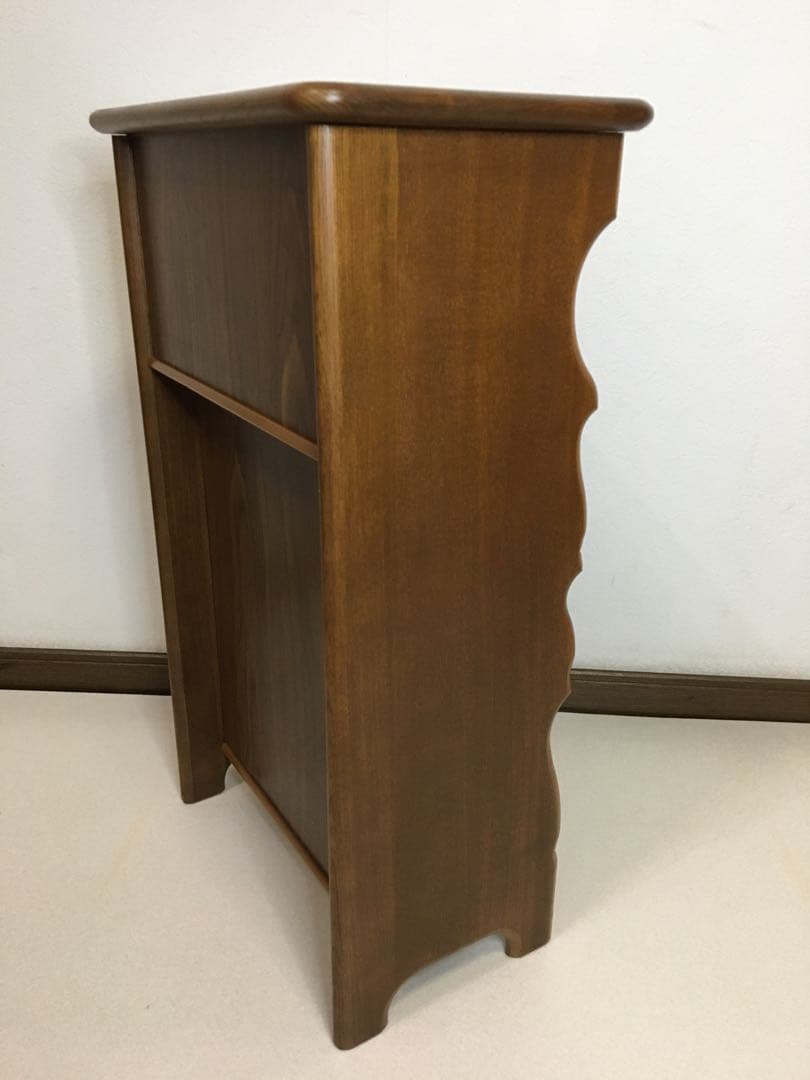 美品】カリモク コロニアル サイドテーブル キャビネット 電話台