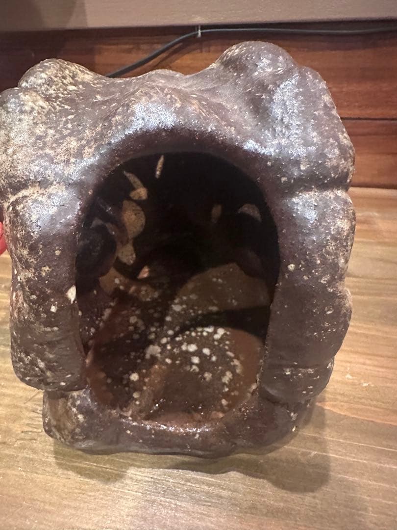 信楽焼 恐竜頭インテリア