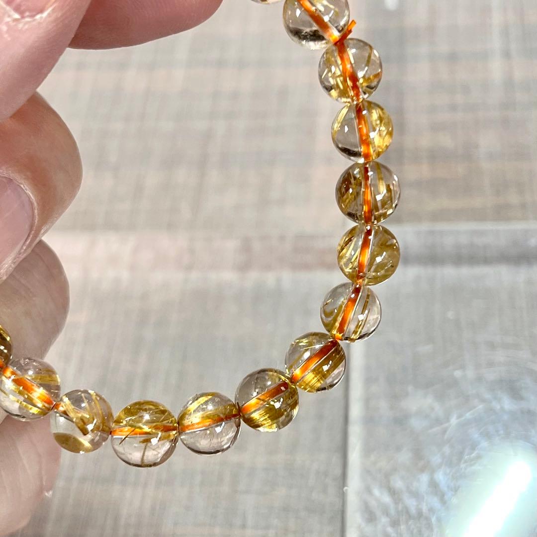 最高級　タイチンルチル　ブレスレット　5