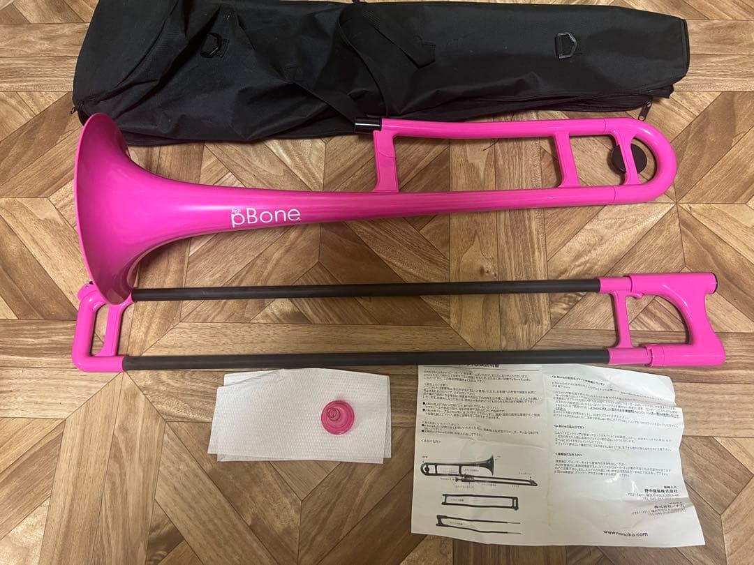 Jiggs pbone ピーボーン　トロンボーン ピンク　プラスチック製 Jiggs pbone ピーボーン トロンボーン ピンク プラスチック製