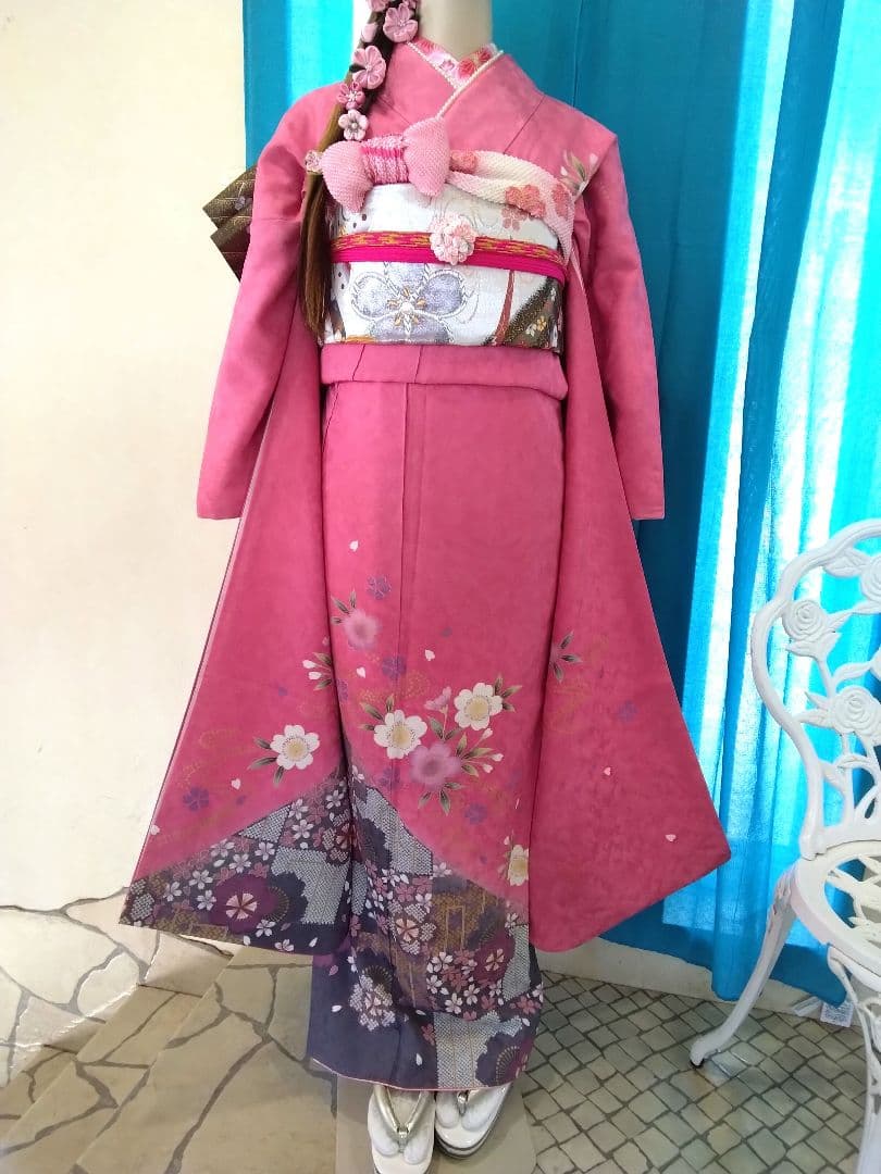 超得】振袖フルセット、正絹振袖成人式、半襟重ね衿、帯揚げ帯締め、西陣袋帯、襦袢 振袖フルセット、正絹振袖成人式、半襟重ね衿、帯揚げ帯締め、西陣袋帯