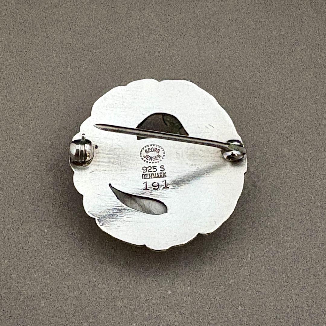 ジョージ ジェンセン ブローチ #191 ムーンストーン アメジスト K18