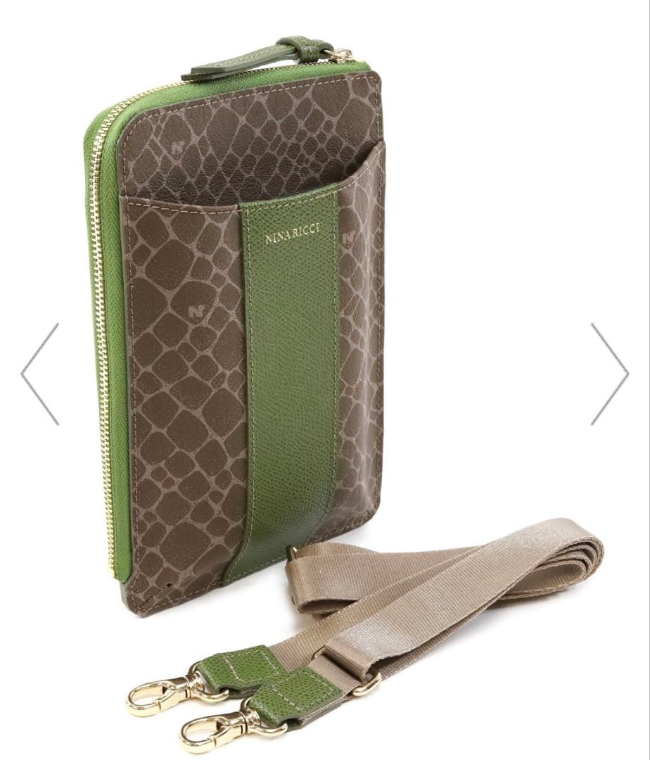 NINA RICCI スマホショルダーバッグ　グレインヌーボーパース