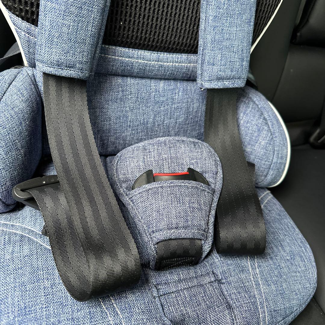 美品】日本育児 トラベルベスト ECプラス デニム チャイルドシート