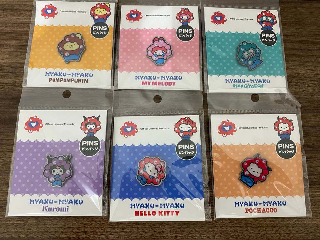 万博 サンリオ ミャクミャク ピンバッチ 全7種類 コンプリート