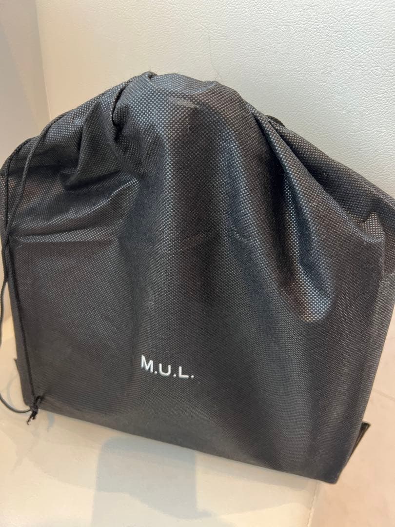 MUL 本革　限定カラーオレンジ　キルティング ハンドバッグ