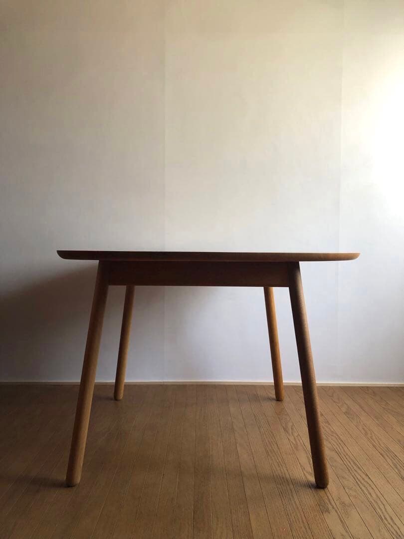 飛騨産業 cobrina コブリナ ダイニングテーブル オーク無垢材 半円 節有